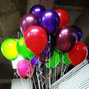 Metallic Party Latex Balloons (Multi)