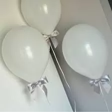 SVT Balloons Party Latex for Decoration (Pack of 100) - White