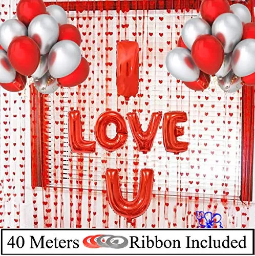 Valentine Balloons for Decoration (Multicolour) - Pack of 108