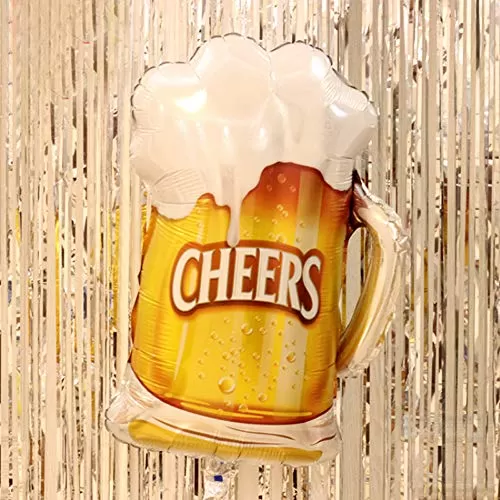 (Pack of 1) Cheers Foil Balloon Cheers Balloon Celebration Decoration Items Brthday Decoration Items - Multi