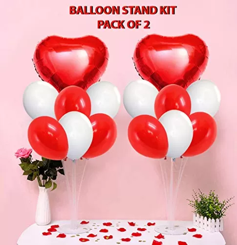 Red Balloons Decoration Kit for Valentine's Day Decoration for Weddings Engagement Anniversary Party Theme Party Brthday Decoration etc. - 2 Sets