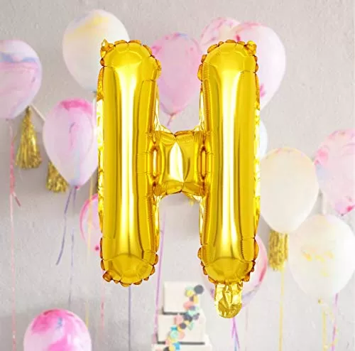 16 Inch Gold Letter Balloons Alphabet Foil Balloons for Brthday Wedding Graduation Bachlorette Bridal Shower Party Decorations Supplies