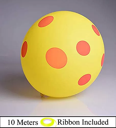 12 Inch (Pack of 30) Polka Dot Brthday Party Balloons - Yellow red dot