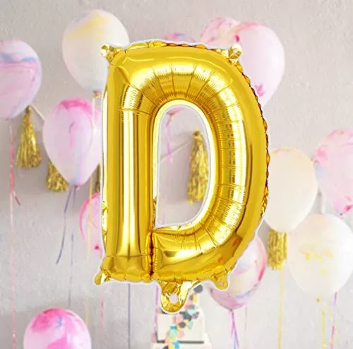 16 Inch Gold Letter Balloons Alphabet Foil Balloons for Brthday Wedding Graduation Bachlorette Bridal Shower Party Decorations Supplies