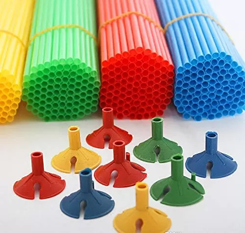 Cup and Stick holder for Balloons for Brthday Party Decorations (Pack of 25)