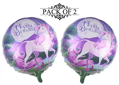 (Pack of 2) Happy Brthday Foil Balloons Happy Brthday Balloons for Decorations Brthday Decoration Items Balloons for Brthday Party Decoration - Multi