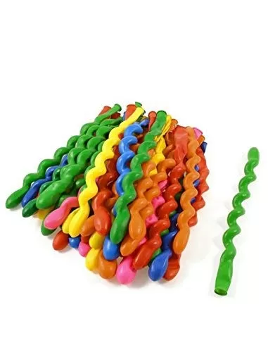 Mixed Spiral Latex Balloons for KDs Brthday Party Decor 40 Pieces