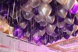 Products HD Metallic Finish Balloons for Brthday / Anniversary Party Decoration ( Silver Purple ) Pack of 200