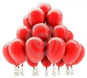 Products HD Metallic Finish Balloons for Brthday / Anniversary Party Decoration ( Red ) Pack of 25