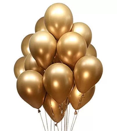 Products Golden Metallic Chrome Balloons for Brthdays Anniversaries Weddings Functions and Party Occassions (Pack of 25 )