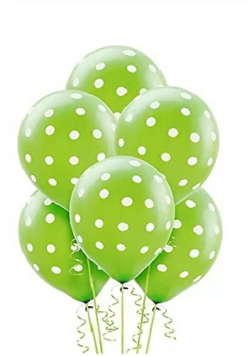 Products Polka Dot Finish Balloons (Light Green) Pack of 25
