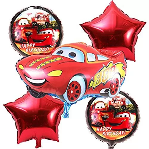 Products Party Decoration Cars Theme Foil Balloon Set of 5 pcs