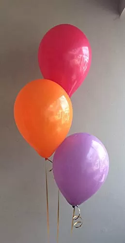 Products HD Metallic Finish Balloons for Brthday / Anniversary Party Decoration ( Pink Orange Purple ) Pack of 30
