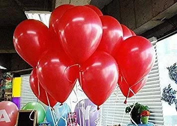 Products Metallic HD Toy Balloons Brthday / Anniversary Balloons Red (Pack of 20) (Size - 9 inches)