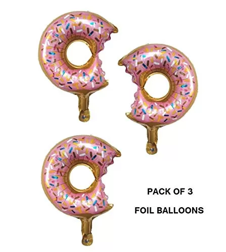 Mini Donut Foil Balloon and Balloon Pump for Theme Party, 4 image