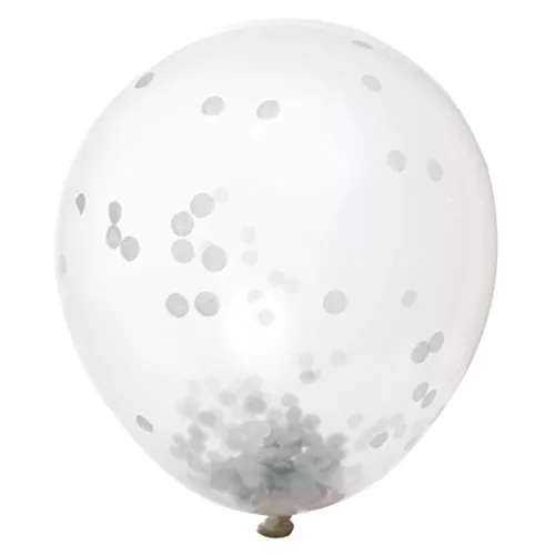 12" Confetti Balloons 6Ct, 3 image