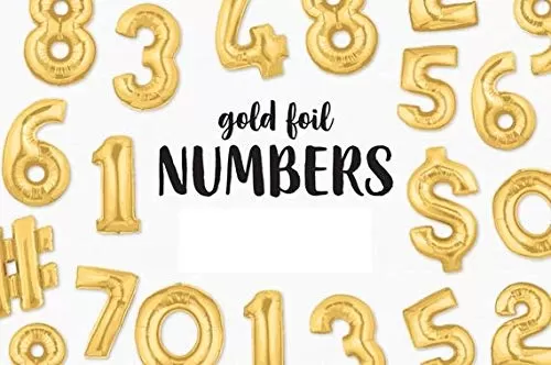 Number Fifty Six 56 Gold Number Foil Balloon for Brthday Anniversary Celebration, 3 image