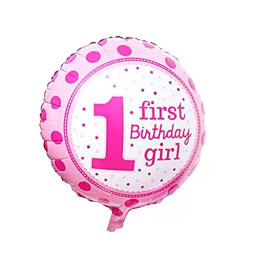 First Brthday Girl air-Toy-foil-Helium Balloons for Brthday/Welcome Small/Small Shower, 3 image