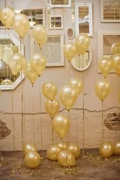 Pick Indiana Brthday Party Metallic Balloon Hd - Gold (Pack of 50), 5 image