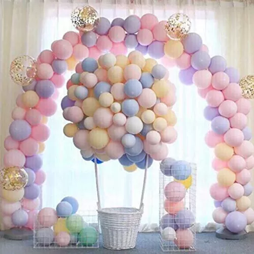 Pastel Color Balloons and Balloon Pump Combo - Pack of 25 (Pastel Pink), 6 image
