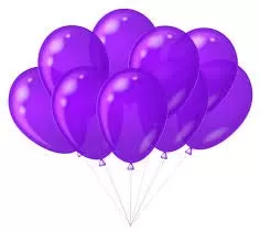 Number 67 Gold Foil Balloon and 50 Nos Purple and Gold Color Latex Balloon and Happy Brthday Gold Foil Balloon Combo, 3 image