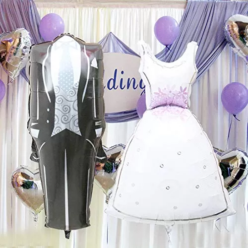 Bride and Groom Foil Balloon for Bridal Shower Wedding Decor, 5 image