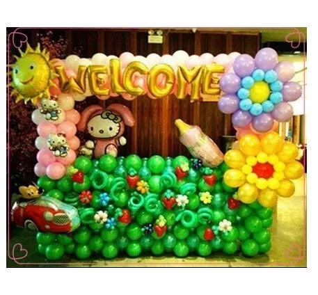 Welcome foil Letter Balloon 7 Alphabets, 2 image