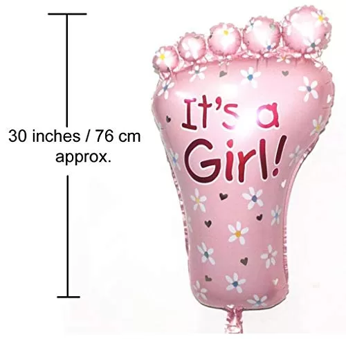 It's a Girl foil Balloons for Small Shower (Pink Pack/Set of 5), 2 image