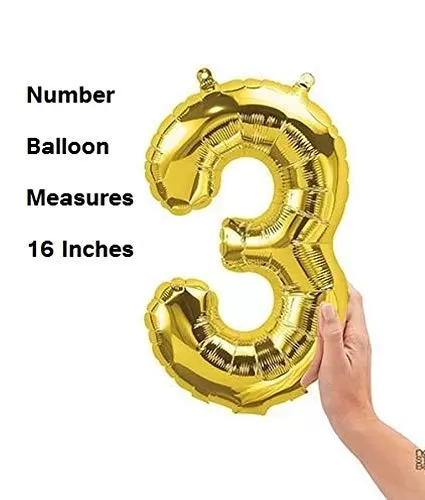 Number 41 Gold Foil Balloon & Happy Brthday Banner, 5 image