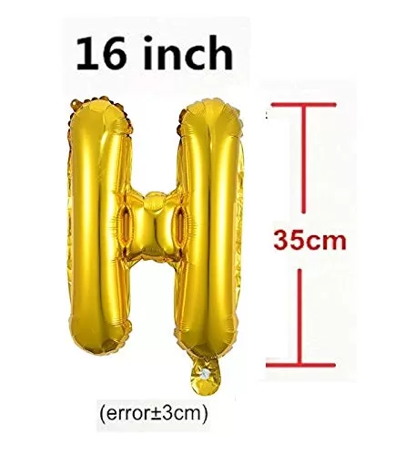 Number 67 Gold Foil Balloon and 50 Nos Black and Gold Color Latex Balloon and Happy Brthday Gold Foil Balloon Combo, 3 image
