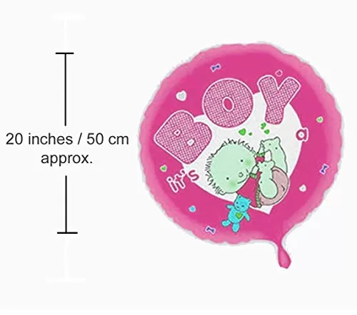 It's a Girl foil Balloons for Small Shower (Pink Pack/Set of 5), 3 image
