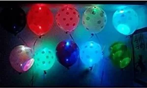 Foredecor Set of 25 Led Balloons Polka Dots Led Balloons for Brthday Decoration Party Spinster Party, 5 image