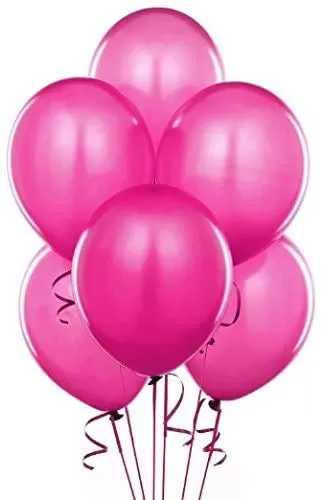 Number 57 Gold Foil Balloon and 50 Nos Pink Color Latex Balloon and Happy Brthday Banner Combo, 4 image