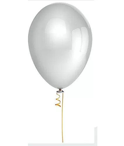 10 Inch Silver Metallic Balloons - (Pack Of 50), 3 image