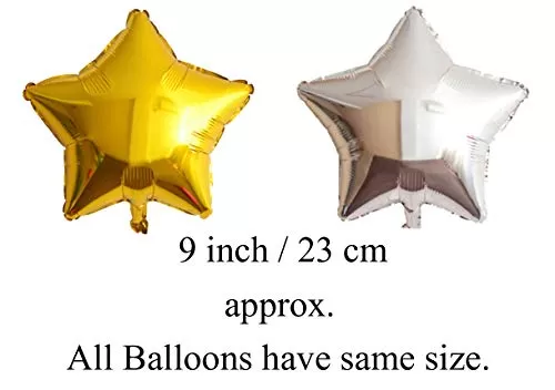 (Pack of 50) Happy Brthday Foil Balloon with Metallic & Foil Balloons / Happy Brthday Set / Brthday Decoration Items Combo, 3 image