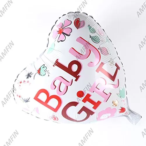 18 Inch (Pack of 2) Small Shower Balloons for Decoration/ Small Girl Foil Balloons for Small Shower/ Brthday Party Decoration., 3 image