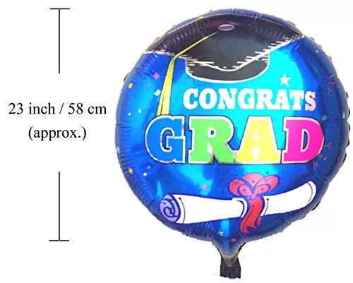 (Pack of 5) Graduation Ceremony Foil Balloons / Balloons for Wedding Decoration / Brthday Decoration Items Combo / Happy Brthday Foil Balloons for Brthday Party Supplies, 3 image