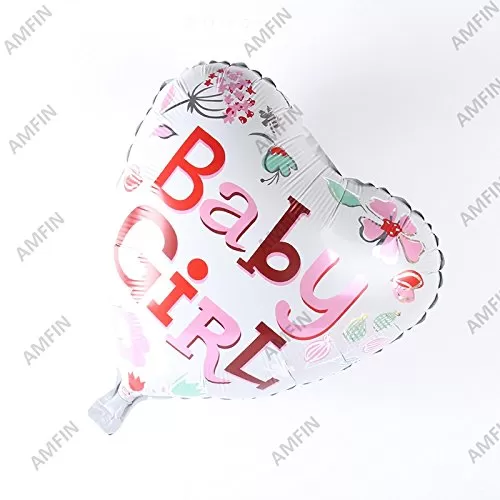 18 Inch (Pack of 2) Small Shower Balloons for Decoration/ Small Girl Foil Balloons for Small Shower/ Brthday Party Decoration., 4 image