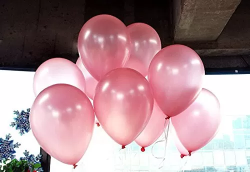 Metallic Balloons (Pink_10 Inch_Pack Of 100), 2 image