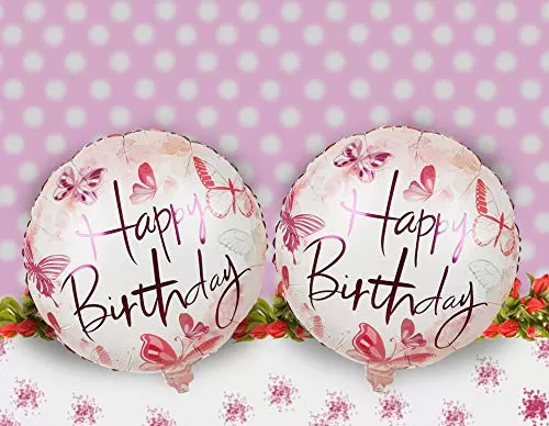 (Pack of 2) Happy Brthday Foil Balloons Happy Brthday Balloons for Decorations Brthday Decoration Items - Multi, 2 image
