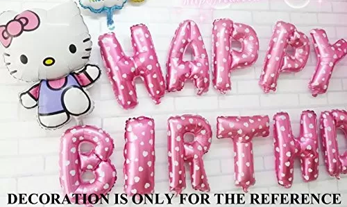 A Happy Brthday Letter Foil Balloons (Pink), 4 image
