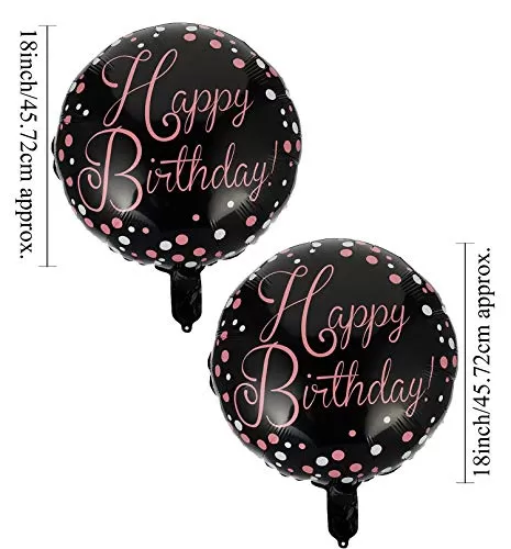 (Pack of 2) Happy Brthday Foil Balloons Happy Brthday Balloons for Decorations Brthday Decoration Items Balloons for Brthday Party Decoration Items - Multi, 2 image