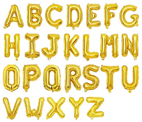 16 Inch R Letter Balloons Alphabet Foil Balloons for Brthday Wedding Graduation Bachlorette Bridal Shower Party Decorations Supplies - R Gold, 2 image
