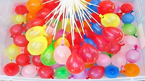 Magic Balloon Water Balloons Mix Color Crazy Quick Fill in 60 Seconds Set of 6 with 1 Universal tap Adapter (222 Balloons), 5 image