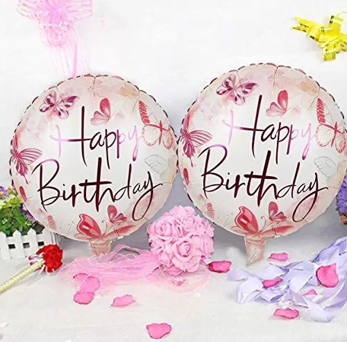 (Pack of 2) Happy Brthday Foil Balloons Happy Brthday Balloons for Decorations Brthday Decoration Items - Multi, 5 image