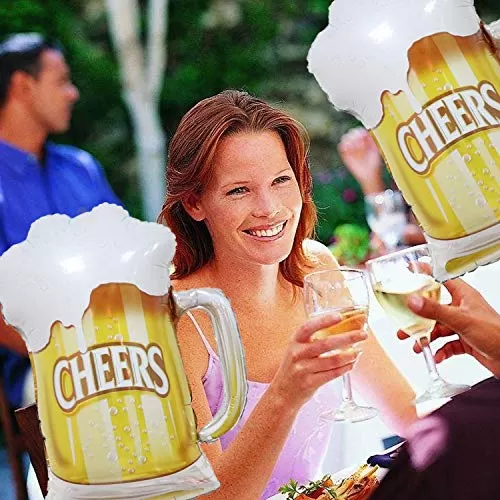 (Pack of 1) Cheers Foil Balloon Cheers Balloon Celebration Decoration Items Brthday Decoration Items - Multi, 5 image
