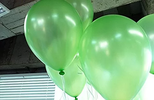 10 Inch (Pack Of 50) Light Green metallic Balloons for Brthday Decoration Decoration for Weddings Engagement Small Shower Decoration Items 1st Brthday Party Decoration Items Anniversary Party Bachelors Party Office Party Diwali New Year Party Christmas De, 2 image