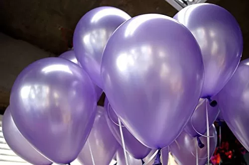 Metallic Balloons (Light Purple_10 Inch_Pack Of 200), 2 image