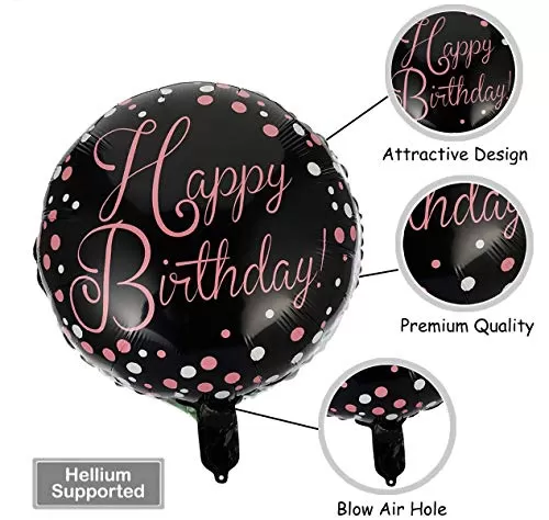 (Pack of 2) Happy Brthday Foil Balloons Happy Brthday Balloons for Decorations Brthday Decoration Items Balloons for Brthday Party Decoration Items - Multi, 4 image