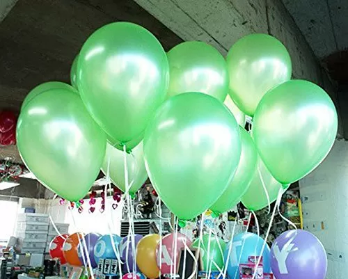 10 Inch (Pack Of 50) Light Green metallic Balloons for Brthday Decoration Decoration for Weddings Engagement Small Shower Decoration Items 1st Brthday Party Decoration Items Anniversary Party Bachelors Party Office Party Diwali New Year Party Christmas De, 3 image